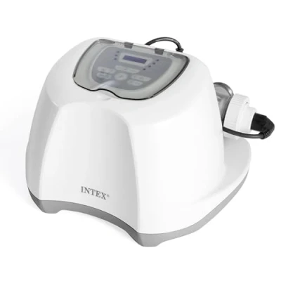 Imagen de Intex Clorador salino E.C.O. 7 g/h, QS700 Plus, para Piscinas hasta 26.500 L, Autolimpieza programable, Panel Digital, Compatible con depuradoras 2.650 12.112 l/h, Cloración Salina (55279)