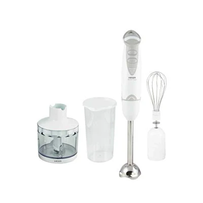 Imagen de HAEGER Doce Plus Conjunto Batidora de Mano 400W, Vaso 600ml, Picadora Alimentos y Varilla Amasadora Desmontable