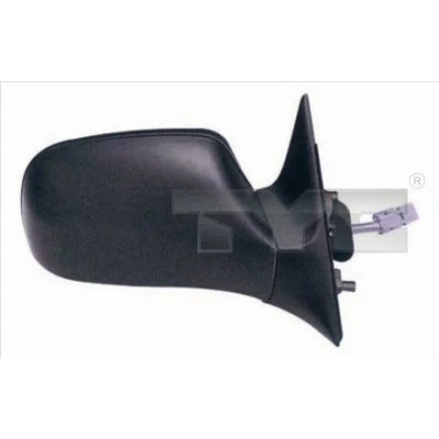 Imagen de espejo retrovisor Tyc 325 0008 izquierda negro asférico, calefactable, para ajuste elect. OPEL: Astra F Berlina, CC, Caravan