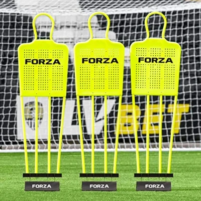Imagen de FORZA Muñecos de Tiro Libre para Entrenamientos Fútbol Base Opcional Césped Artificial (Variedad Tamaños) (Muñeco + Goma, Senior Pack 3)