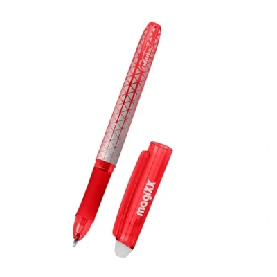 Imagen de Online MagiXX Bolígrafo de gel borrable para aprender a escribir y la oficina, color rojo con grosor trazo 0,7 mm