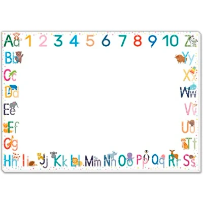 Imagen de blaash® ABC Protector de escritorio papel DIN A3 para niños, bloque 25 hojas con mucho espacio pintar, escribir o garabatear, base niños y niñas