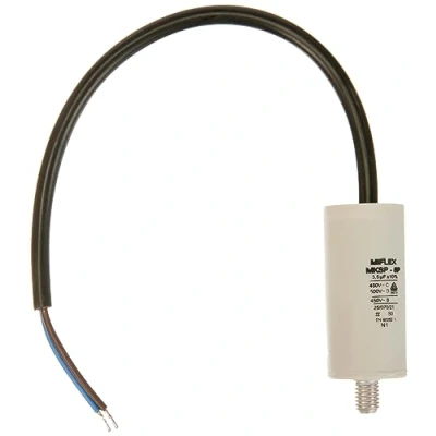 Imagen de Miflex, Condensador de Arranque para Motor 3,5 µf, 450 V, 25 x 53 mm, Encendido M8