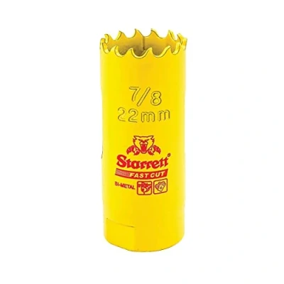 Imagen de Starrett, corona perforadora Fast Cut, color amarillo, Ø 22 mm FCH022