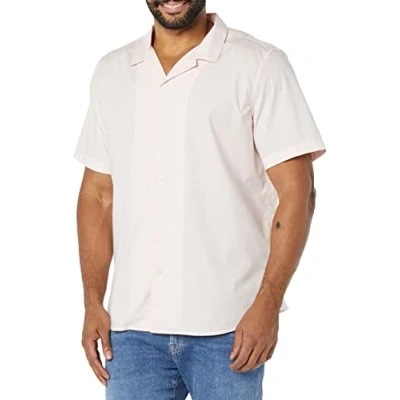 Imagen de Amazon Essentials Camisa Hawaiana de Corte Ajustado Hombre, Rosa, S