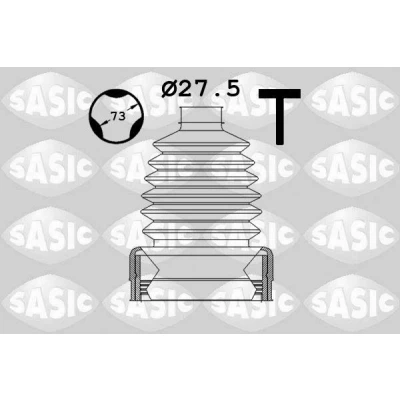 Imagen de SASIC 1906069 Fuelle Palier Eje delantero, lado de engranaje Termoplástico FORD: C Max 2, FOCUS 3, FIESTA 6