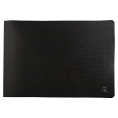Imagen de Exacompta 86530E 1 Protector de documentos OPAK 20 fundas cristal liso 40 vistas para formato A3 dimensiones 32 x 48 cm funda polipropileno semirrígido color negro