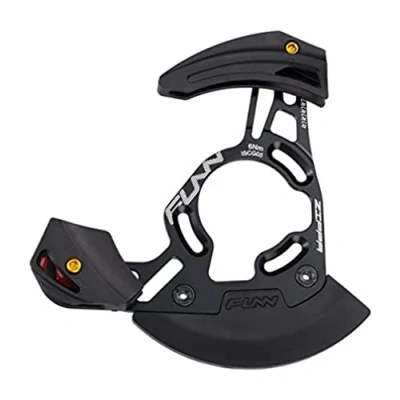 Imagen de Funn Zippa DH Guía de Cadena, Interfaz ISCG05, Adaptador BSA Incluido, 32T 38T, Protector Cadena para Bicicleta Montaña (Negro)