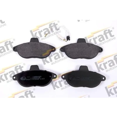 Imagen de KRAFT 6005660 Juego de pastillas freno Eje delantero con contacto avisador desgaste PEUGEOT: Expert I Furgón, I, 806 MPV