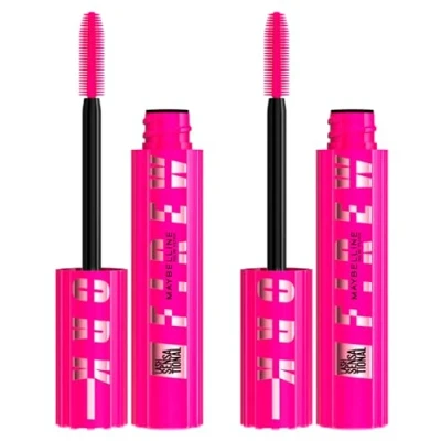 Imagen de Maybelline New York Sensational Lashes Firework Máscara de pestañas Volumen y apertura del ojo Cepillo cerdas en espiral 24H Hold Pro Vitamin B5 Gel Formula 2 x 10ml
