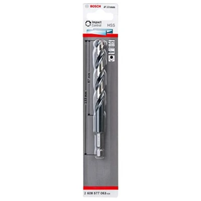 Imagen de Bosch Professional HSS Impact Control Broca hexagonal (para metal, 10 x 87 133 mm, accesorio de taladro)