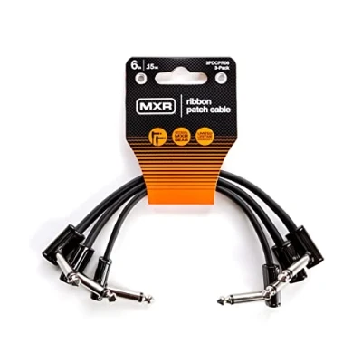 Imagen de JIM DUNLOP MXR Cable Parche de Cinta 6 pulgadas 15 cm Pack 3, Ángulo Recto 1/4 pulgada (3PDCPR06)