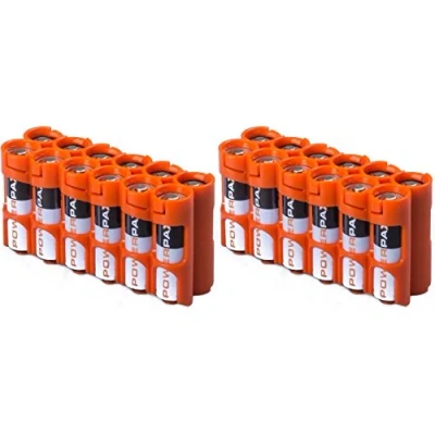 Imagen de Powerpax Soporte para batería AA (2 unidades, 12 unidades), color naranja