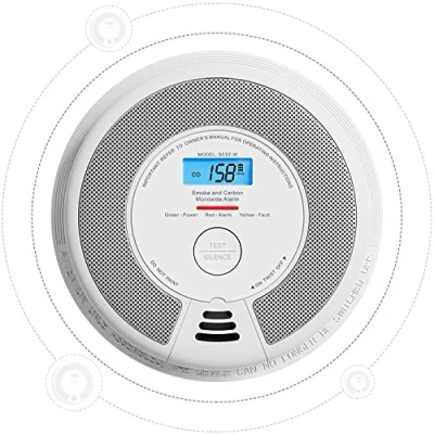 Imagen de X Sense Detector de Humo y Monóxido Carbono Interconexión Inalámbrica Combinada con Pantalla LCD Batería 10 años, SC07 W, Pack 1
