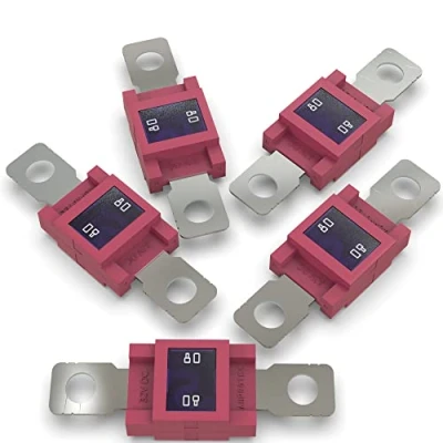 Imagen de AUPROTEC Fusible MEGA Fusibles de alta corriente atornillables 80A 500A selección: Ampere rojo, 5 piezas