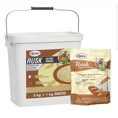 Imagen de Quiko Rusk 5 Kg Aditivo Especial para humedecer el pienso Huevos, de cría y Blando Aves compañía Palomas competición