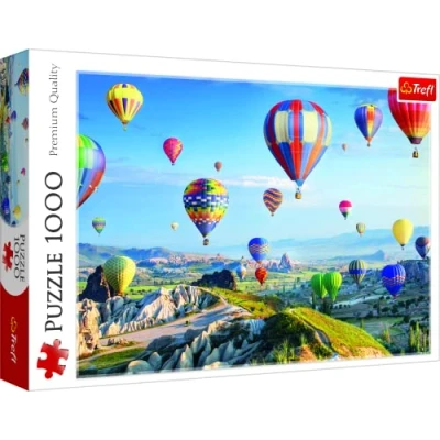 Imagen de Trefl, Puzzle, Vista de Capadocia, 1000 Piezas, Turquía, Globos Volando, Cuadro Globos, Vuelo en Globo, Rompecabezas DIY, Pasatiempo Creativo, Regalo, Diversión