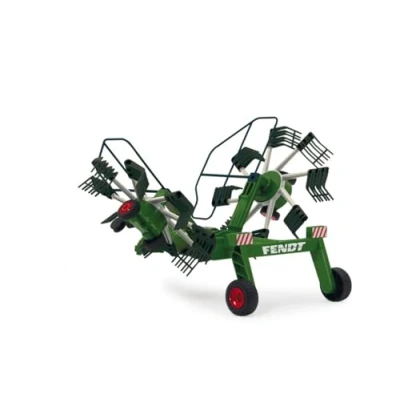 Imagen de Jamara 412589 Fendt Rastrillo Moldeador Dientes giratorios Durante la conducción, Brazos móviles Plegables, Enganche Delantero, Color Verde
