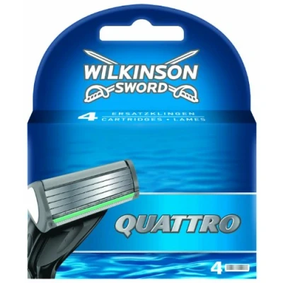 Imagen de Wilkinson Sword Quattro Cuchillas de afeitar, 4 Recambios