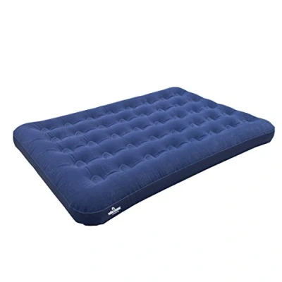 Imagen de Milestone Camping Colchón de Aire Doble Flocado Azul