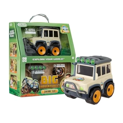 Imagen de Little Tikes Big Adventures Todoterreno safari Juguete STEM Vehículo con prismáticos, linterna y brújula Para niños de más 3 años