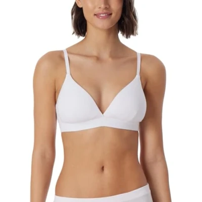 Imagen de Schiesser MIT Herausnehmbaren PADS PURE Sujetador sin aros, Mujer, Talla: 85A, Weiß