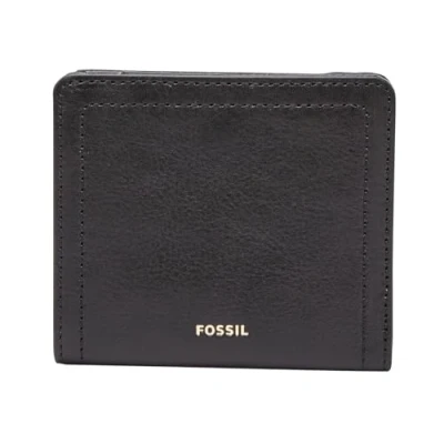 Imagen de Fossil Billetero para mujer Logan, de piel con ribete poliuretano negro 10,2 cm largo x 2,5 ancho 8,9 alto SL7829001