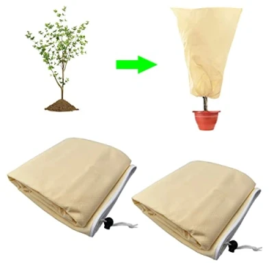 Imagen de CINGHIA Saco Cubre Plantas,Funda para Plantas,2 Piezas Cubiertas de Protección contra Heladas Plantas,Reutilizable Protege Bajas Temperaturas los Cultivos Plantas Flores Arbustos