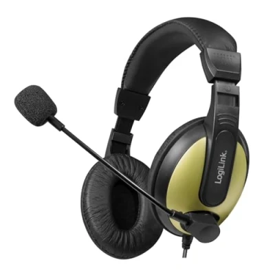 Imagen de Auriculares Logilink Hs0011a Binaurale Diadema Negro Micrófono