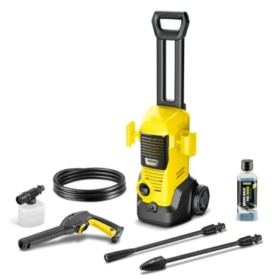 Imagen de Hidrolimpiadora Kärcher K 2 Premium FJ, Presión: máx. 110 bar, Caudal 360 l/h, Capacidad de superficie: 20 m²/h, Peso: 4,2 kg, Pistola HD, Tubos chorro, soplador suciedad y boquilla espuma