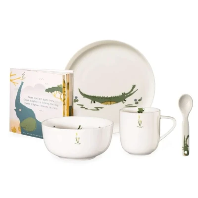 Imagen de ASA Selection Children&#039;s Tableware Kids Croco Crocodile 5 piece set