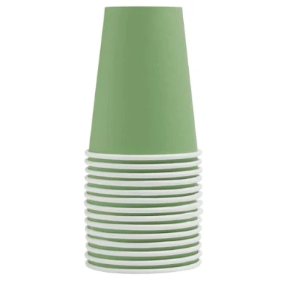 Imagen de Pro Mantel Ref. 89120i 15 vasos 20cl cartón verde oliva