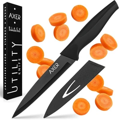 Imagen de Axer Cuchillo Cocina Profesional Mediano 12 cm con Funda Tomatero Verduras Carne Kitchen Knife Faca Cozinha