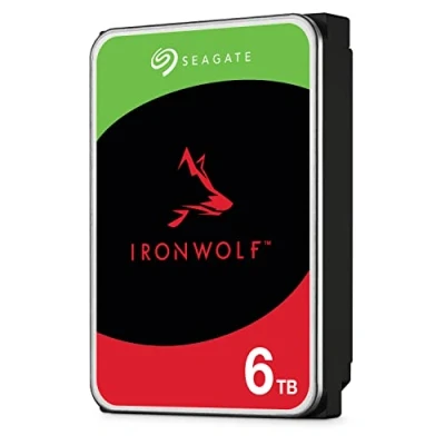 Imagen de Seagate IronWolf, 6 TB, NAS, Disco Duro Interno, HDD, CMR 3.5&quot; SATA GB/s, 7200 RPM, caché de 256 MB para Almacenamiento Conectado a Red Raid, 3 años Rescue (ST6000VN006)