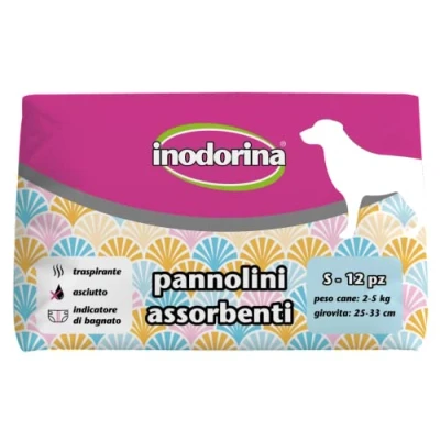Imagen de INODORINA PAÑALES S 2 5KG / 25 33CM 12UD