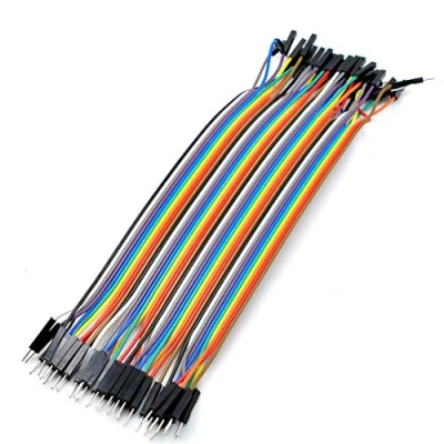 Imagen de Oiyagai Línea Dupont 3 Conjuntos/120 Piezas de Cables Jumper Macho a Macho, 20 cm/7,9 in, para DIY Arduino Raspberry PI