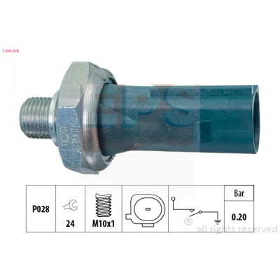 Imagen de EPS 1.800.219 Sensor de Presión Aceite M10x1 Made in Italy OE Equivalent VOLKSWAGEN: Golf 7 Variant