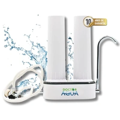 Imagen de DOCTOR Agua Filtro de Ecológico HCP DUO ANTICAL Ultra Purify con Zeolita Sobre Encimera 300L/H Bactericida Antiviral Elimina 99% Impurezas Conserva Sales Minerales del (HCP DUO)