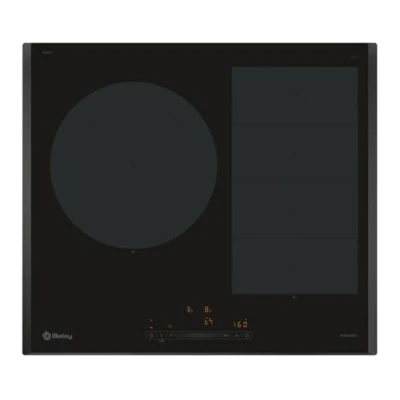 Imagen de Placa inducción Balay 3EB969LH, 2 zonas, 38 cm x 21 , Flex Inducción, Zona gigante 28 cm, 60 Negro