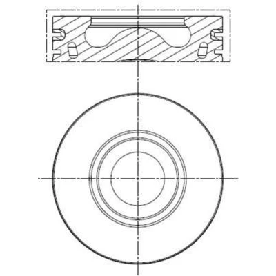 Imagen de MAHLE ORIGINAL 013 PI 00136 002 Pistóns 86,50 con soporte segmento pistón, sin canal de refrigeración FORD: Transit Mk6 Furgón, Bus