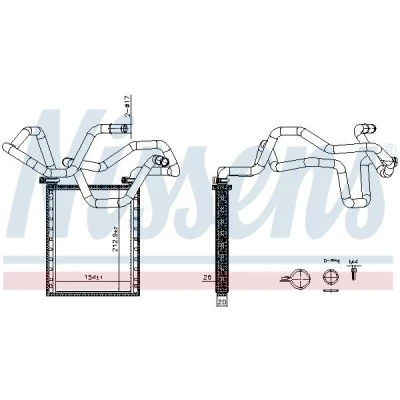 Imagen de Radiador de calefacción NISSENS 707305