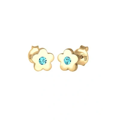 Imagen de Elli Flower Pendientes goldcoloured para niños, Talla: One Size, Gold coloured