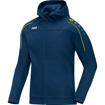 Imagen de Jako Classico Basic de Chaqueta con Capucha de, Todo el año, Hombre, Color Nightblue/Citro, tamaño Extra Large