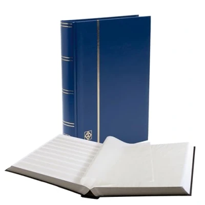 Imagen de Briefmarken Einsteckbuch BASIC, Einband unwattiert in Blau, DIN A4