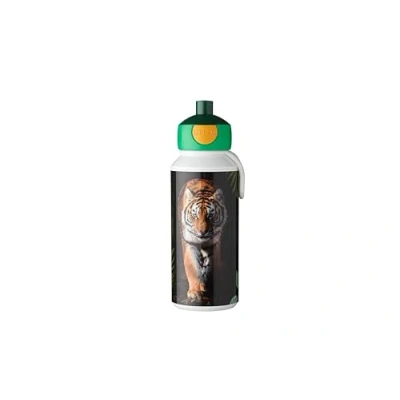 Imagen de Mepal Botella para Beber Campus Pop up Agua a Prueba de Fugas la Escuela Sin BPA y apta Lavavajillas 400 ml Wild Tiger