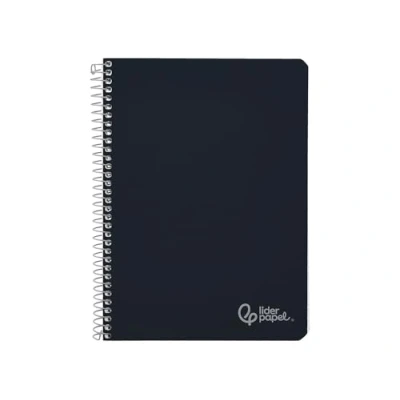 Imagen de Liderpapel Cuaderno espiral a4 witty tapa dura 80h 90gr cuadro 4mm con margen color negro