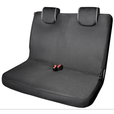 Imagen de Walser Funda de Asiento Coche Doble Módulo, Universal para Asientos Normales, con Fundas Reposacabezas Negro