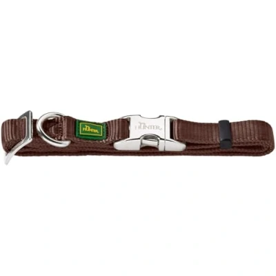 Imagen de Hunter Collar Vario Basic con cierre de aluminio L cuello 45 65 cm marrón