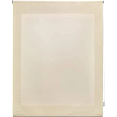 Imagen de Uniestor Liso Estor enrollable translúcido Beige, 120 x 175 cm (Ancho por Alto). Tamaño de la Tela 117 170 cm. Estores para ventanas