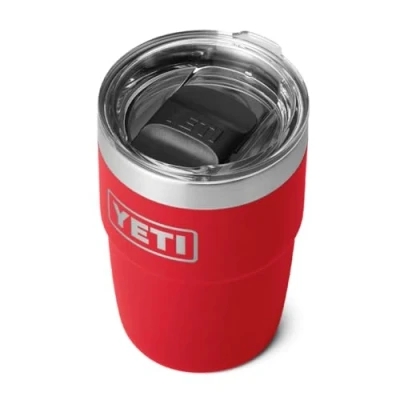Imagen de YETI Rambler Cup, Vacuum Insulated Stainless Steel Stackable Cup with Magslider Lid, Rescue Red, 8 oz (237 ml)